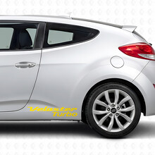 Autocollant Vinyle Lettrage Turbo pour Porte côté Hyundai Veloster_5