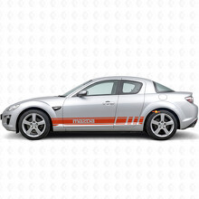 Autocollant vinyle latéral à bandes d'accent de marque pour Mazda RX-8_4