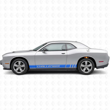 Autocollant en vinyle bande de course lettrage Challenger latéral pour Dodge Challenger_2