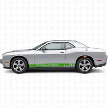 Autocollant en vinyle bande de course lettrage Challenger latéral pour Dodge Challenger_3