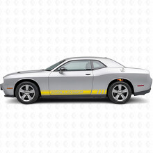 Autocollant en vinyle bande de course lettrage Challenger latéral pour Dodge Challenger_5