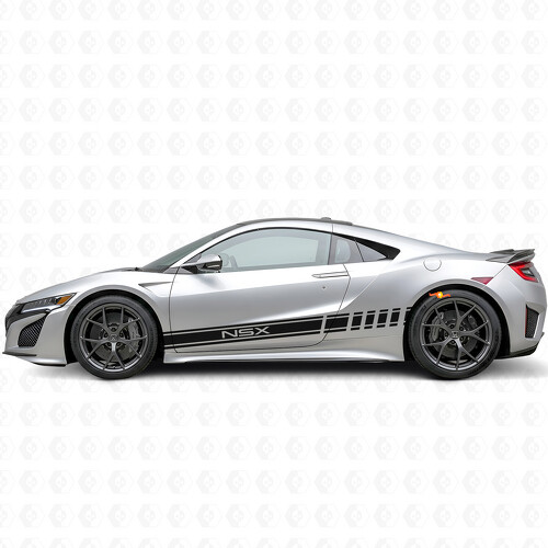Autocollant vinyle latéral bandes de course pour Acura NSX_1