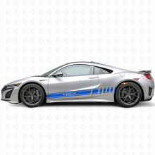 Autocollant vinyle latéral bandes de course pour Acura NSX_2