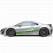 Autocollant vinyle latéral bandes de course pour Acura NSX_3