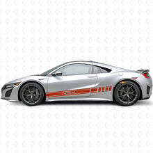 Autocollant vinyle latéral bandes de course pour Acura NSX_4