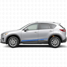 Autocollant vinyle latéral bandes de course Strobe pour Mazda CX-5 2013-2018_2