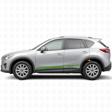Autocollant vinyle latéral bandes de course Strobe pour Mazda CX-5 2013-2018_3