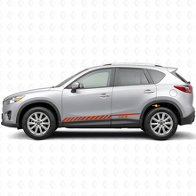 Autocollant vinyle latéral bandes de course Strobe pour Mazda CX-5 2013-2018_4