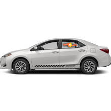 Autocollant de décalque de vinyle de voiture de bande graphique de course pour Toyota Corolla 2014 - 2018 2