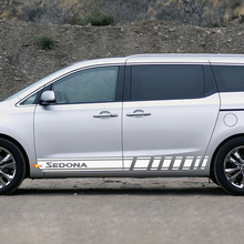 Autocollant en vinyle à rayures latérales de course adapté à Kia Sedona
 3