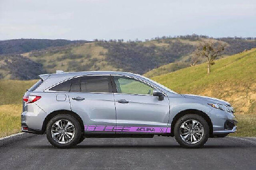 Kit d'autocollants vinyle bandes latérales racing pour SUV Acura RDX MDX