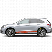 Kit de décalcomanies vinyle bandes latérales racing pour Acura RDX MDX_4