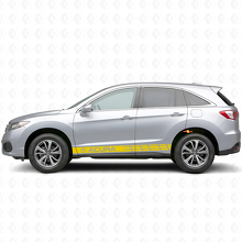 Kit de décalcomanies vinyle bandes latérales racing pour Acura RDX MDX_5