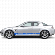 Autocollant vinyle bande latérale style course pour Mazda RX-8_2