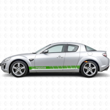 Autocollant vinyle bande latérale style course pour Mazda RX-8_3