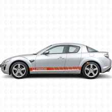 Autocollant vinyle bande latérale style course pour Mazda RX-8_4