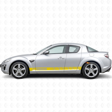 Autocollant vinyle bande latérale style course pour Mazda RX-8_5