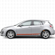 Autocollant vinyle bandes lettrage Skyactiv latéral pour Mazda Mazda3 2011-2013_4