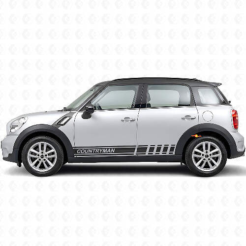 Autocollant vinyle bandes latérales Accent pour MINI Countryman