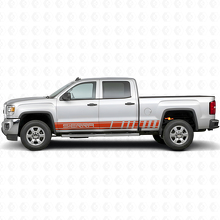 Autocollant vinyle latéral à bandes de marque pour GMC Sierra_4