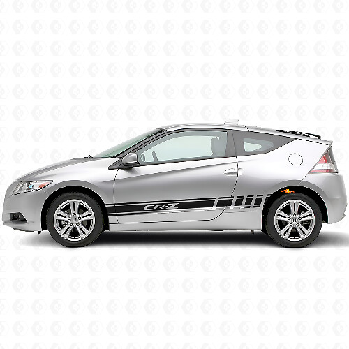 Autocollant vinyle latéral logo CR-Z avec bandes accentuées pour Honda CR-Z