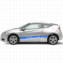 Autocollant vinyle latéral logo CR-Z avec bandes accentuées pour Honda CR-Z_2