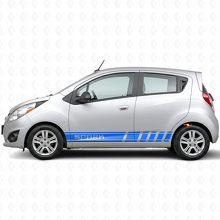 Autocollant vinyle latéral à bandes de marque pour Chevrolet Spark_2