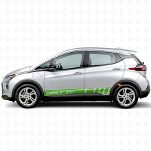 Autocollant en vinyle latéral à bandes accentuées de marque pour Chevrolet Bolt EUV_3