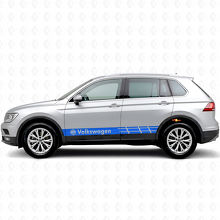 Autocollant vinyle bandes logo VW latéral pour Volkswagen Tiguan_2