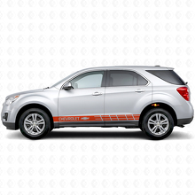 Autocollant Vinyle Bandes Logo Chevy Latérales pour Chevrolet Equinox_4