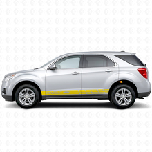 Autocollant Vinyle Bandes Logo Chevy Latérales pour Chevrolet Equinox_5