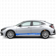 Autocollant Vinyle Latéral à Bandes de Course pour Honda Civic_2