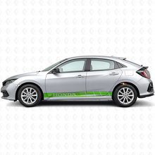Autocollant Vinyle Latéral à Bandes de Course pour Honda Civic_3