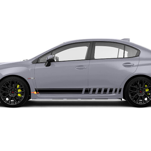 Kit d'autocollants latéraux à bandes de course pour Suba BRZ WRX Impreza