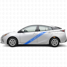 Autocollant vinyle latéral à rayures style japonais pour Toyota Prius_2