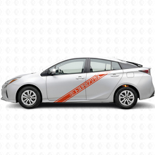 Autocollant vinyle latéral à rayures style japonais pour Toyota Prius_4