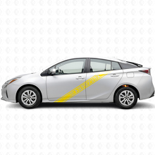 Autocollant vinyle latéral à rayures style japonais pour Toyota Prius_5