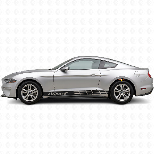 Kit de décalcomanies latérales en vinyle avec bandes de course personnalisées pour Musclecar Shelby GT350 GT550