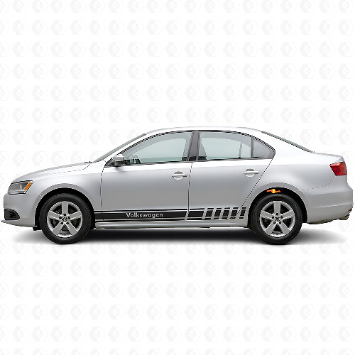 Autocollant en vinyle bandes latérales pour Volkswagen Jetta