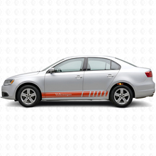 Autocollant en vinyle bandes latérales pour Volkswagen Jetta_4