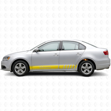 Autocollant en vinyle bandes latérales pour Volkswagen Jetta_5