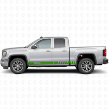 Autocollant vinyle latéral à bandes avec logo GMC pour GMC Sierra_3