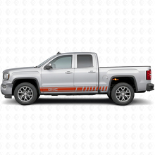 Autocollant vinyle latéral à bandes avec logo GMC pour GMC Sierra_4