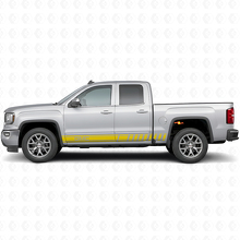 Autocollant vinyle latéral à bandes avec logo GMC pour GMC Sierra_5