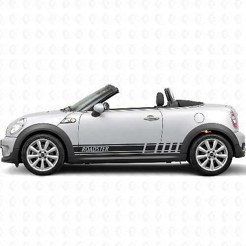 Autocollant Vinyle Latéral à Rayures Style Course pour MINI Roadster