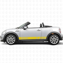 Autocollant Vinyle Latéral à Rayures Style Course pour MINI Roadster_5