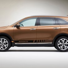 Autocollant en vinyle à rayures latérales de course adapté à Kia Sorento
 3