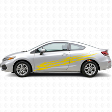 Autocollant vinyle latéral Triple Trace de Griffe pour Honda Civic_5