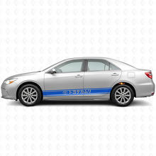 Autocollant vinyle à rayures style japonais pour porte latérale Toyota Camry_2