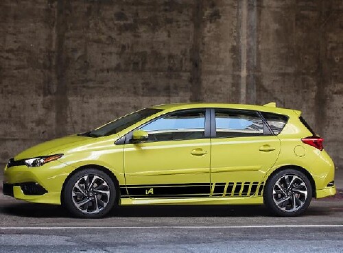 2X Autocollant Vinyle Graphiques Multicolores Voiture Japonaise Camry Course 2